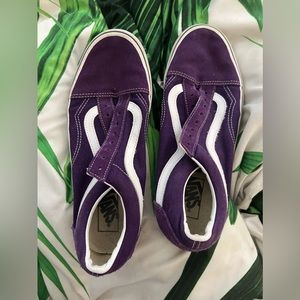Purple Vans no laces